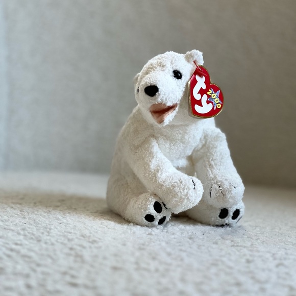 Ty Beanie Babies Aurora The Polar Bear - Picture 3 of 11